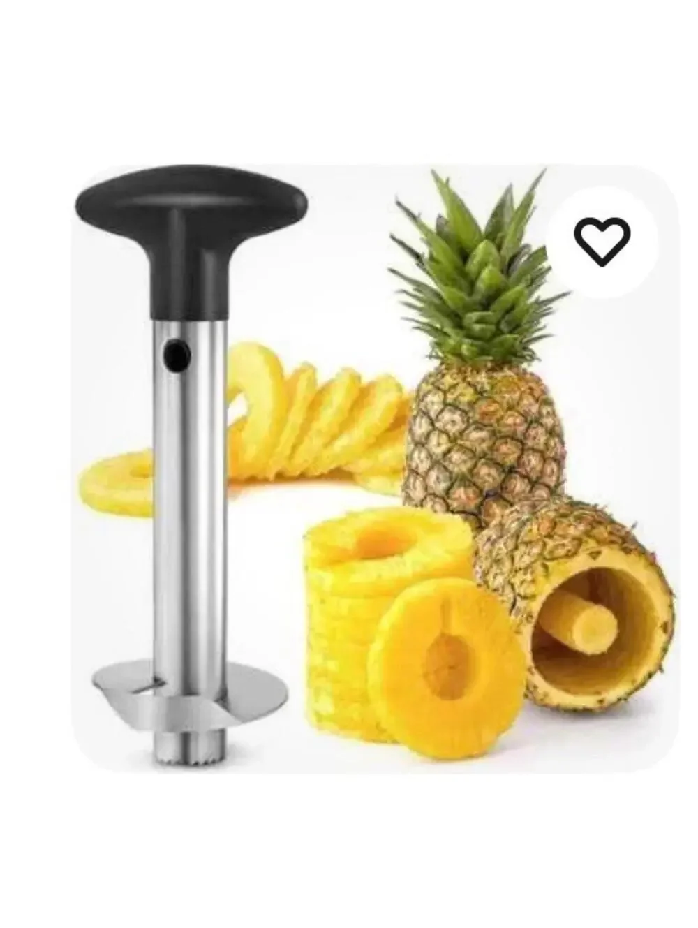 Handheld Pineapple Cutter w/Circular Blade Stainless Pineapple Corer Slicer 3''